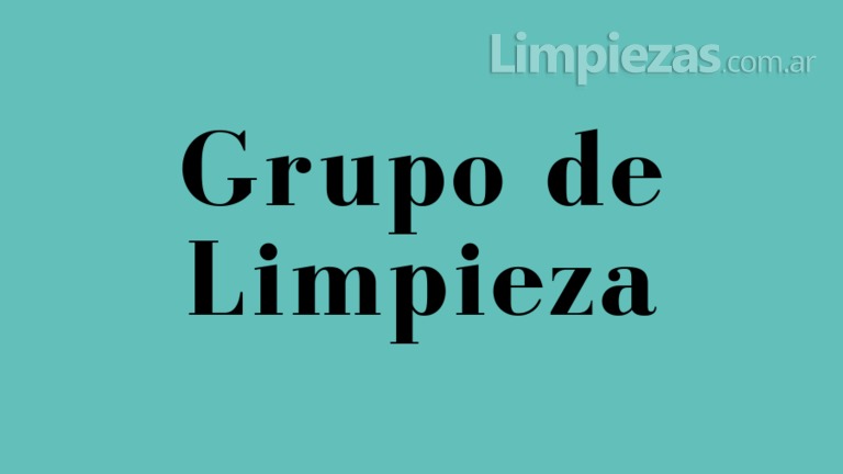 Grupo De Limpieza